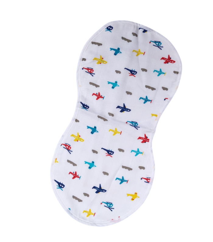 Sky Planes 6-Layer Muslin Burp Cloth