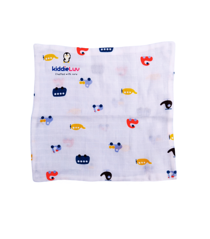 Little Cars 4-Layer Muslin Wipe