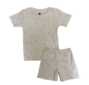 Cream Tiny Stars Co-ord Shorts