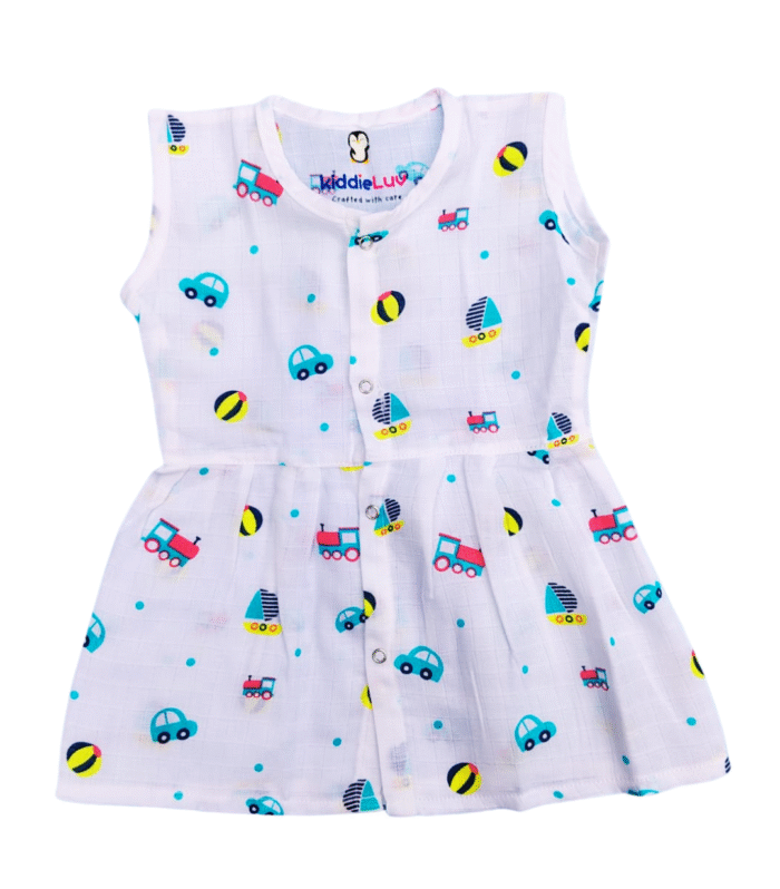 Tiny Wheels Muslin Frock
