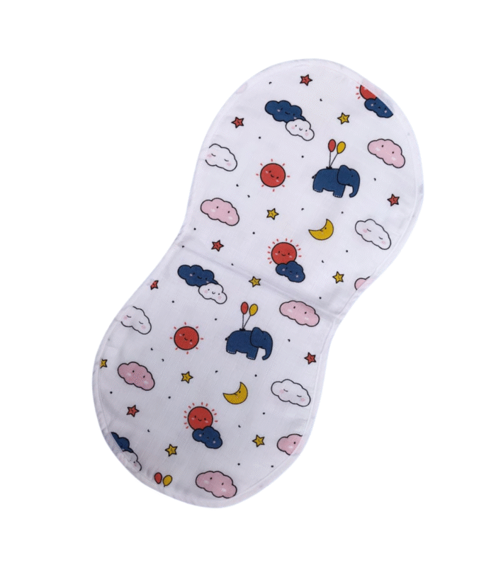 Elephant Cloud 6-Layer Muslin Burp Cloth
