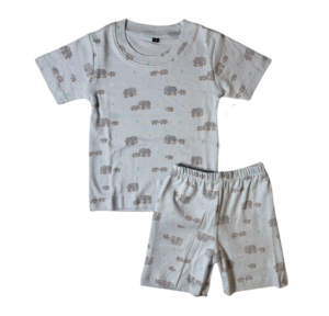 Soft Grey Elephant Co-ord Shorts