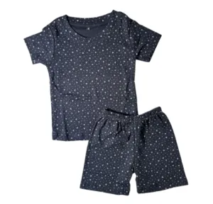 Charcoal Mini Triangles Co-ord Shorts