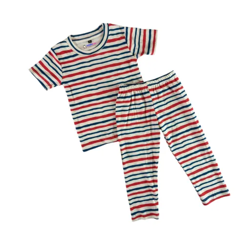 Rainbow Stripes Co-ord Pants Set