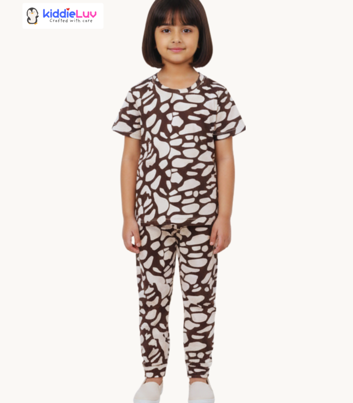 Co-ord Pants set - Brown Leopards