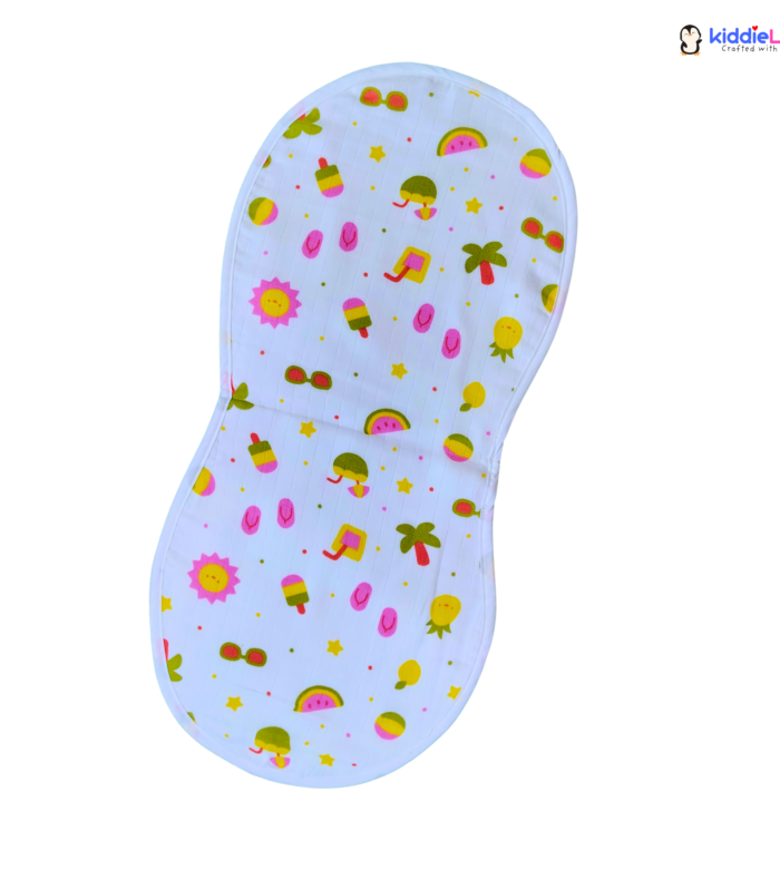 Sunny Beach Vibes 6-Layer Muslin Burp Cloth