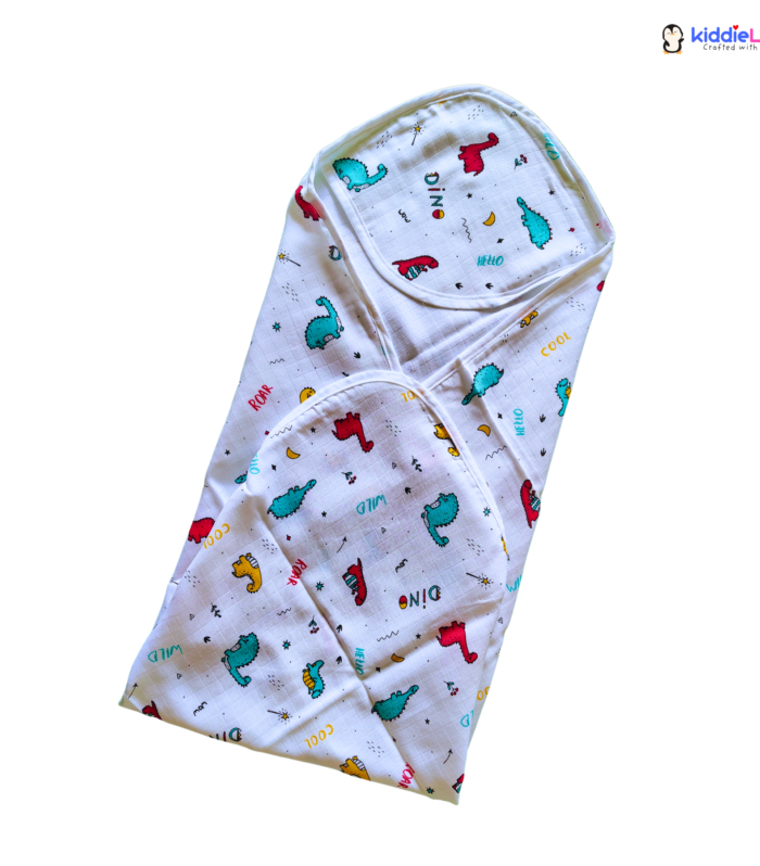 Dino Roar- 4 layered Hooded Towels