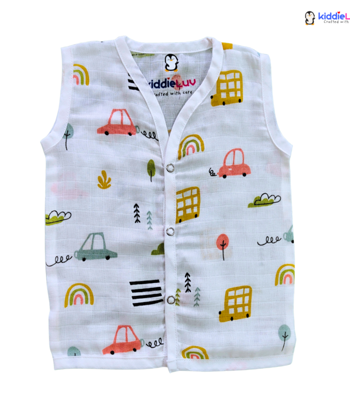 Muslin Jabla – Rainbow Leaf Car