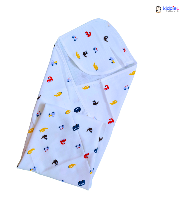 Tiny Vehicles - 4 layered Hooded Towels