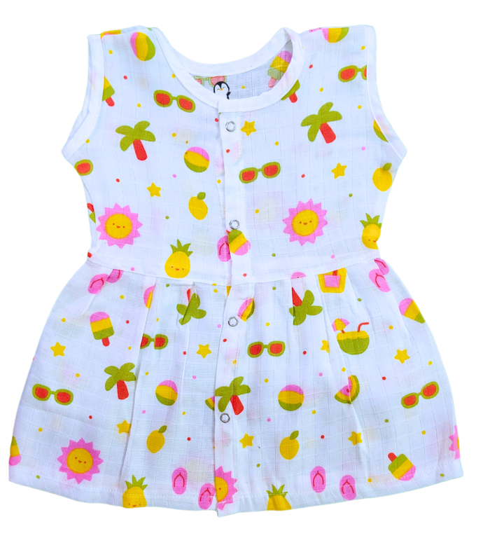Muslin Frock –Sunny Beach Vibes