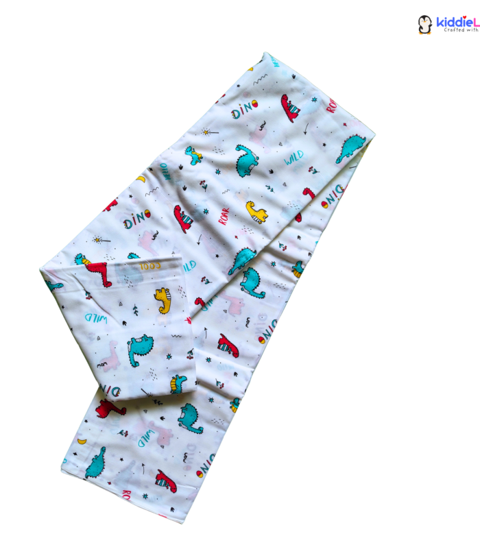 Pure Cotton Thottil - Dino Roar White