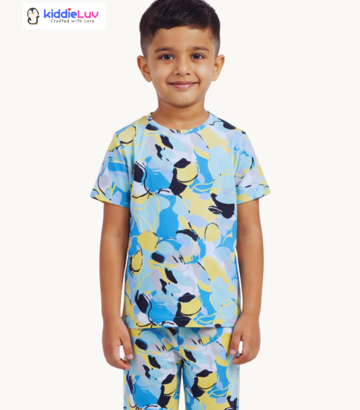 Co-ord Pants set - Blue Marble